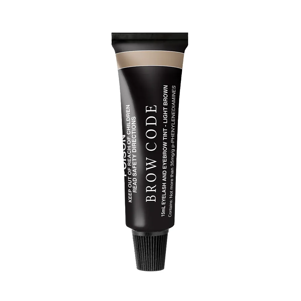 Brow Code Eyelash & Eyebrow Tint Light Brown 15ml