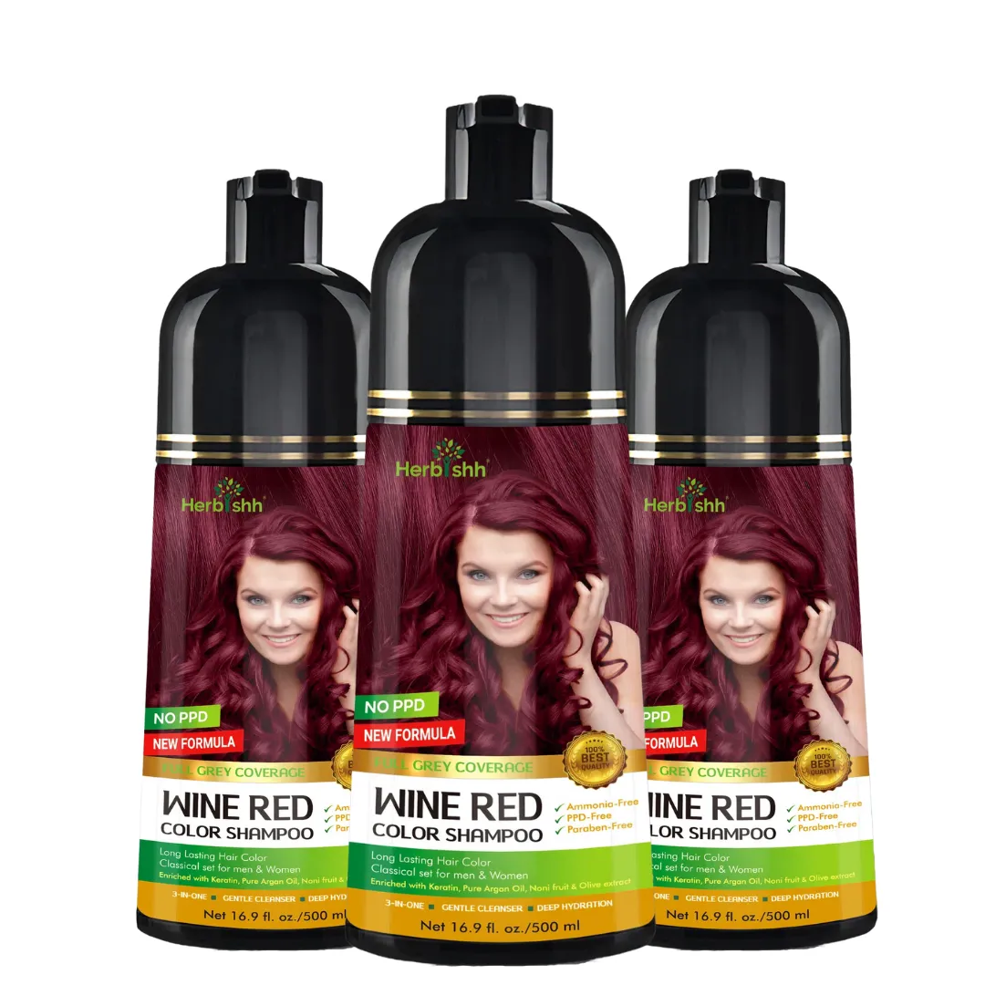Buy 3-PCS  PPD Free Hair Color Shampoo Get 2 Hair Mask Free - Herbishh