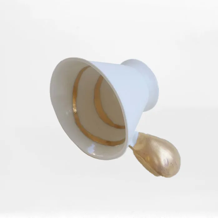 Handmade Ceramic Mug 24K Gold-Plated "Golden Scallop"