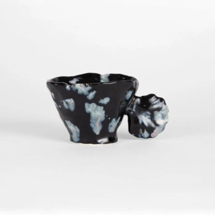 Handmade Ceramic Mug "Kissing Auroras"